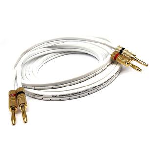 Norstone Cable W400 OFC 2x4,0mm² WHITE Kabel głośnikowy z wtykami banan