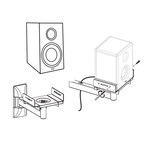 TAGA HARMONY TSS-50W Uchwyt ścienny do kolumn głośnikowych Monitorów do 25kg - 5