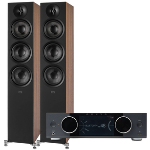 ELAC Debut 3.0 F6.3 Kolumny podłogowe + ONKYO Muse Y-40 Wzmacniacz All-in-One Axign HDMI ARC