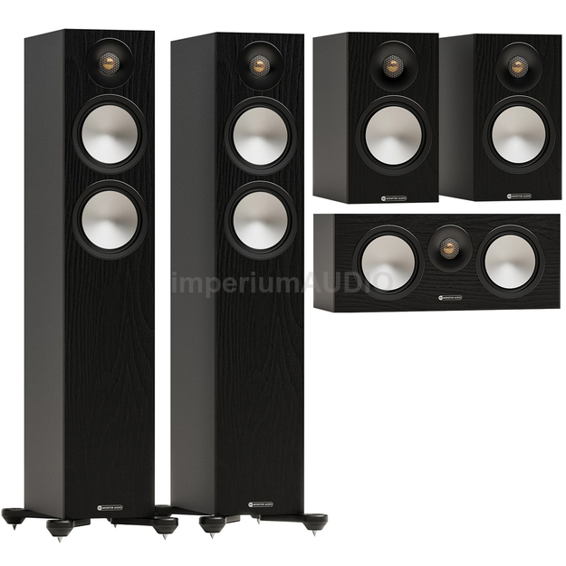 MONITOR AUDIO Bronze 7G 300 + 50 + Centre Zestaw kolumn kina domowego 5.0