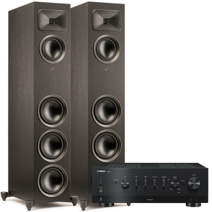 MARTIN LOGAN FOUNDATION F2 Gen2 Folded Motion S Black + Yamaha R-N800A MusicCast Tidal Wi-Fi