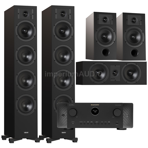 Indiana Line DIVA 6 + 3 + 7 + Marantz Cinema 60 DAB Zestaw kolumn kina 5.0