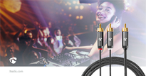 Nedis Profigold Kabel do subwoofera TYP Y 2x RCA-1x RCA 3m - 13