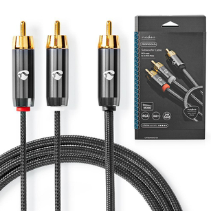 Nedis Profigold Kabel do subwoofera TYP Y 2x RCA-1x RCA 3m