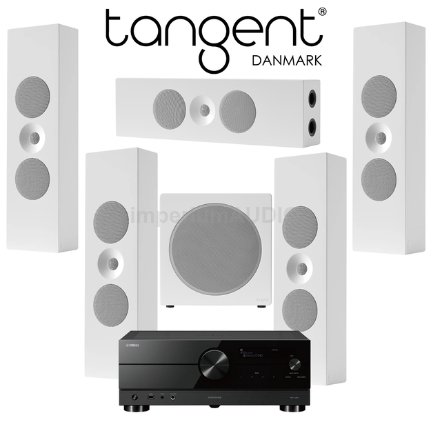 Tangent Spectrum II XLCR x5 + XSW8 + YAMAHA RX-A2A Zestaw kina 5.1