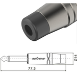 Roxtone RJ2PP-BK-NN JACK 6,3mm mono - 2
