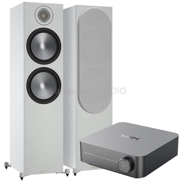 MONITOR AUDIO Bronze 500 + WiiM Amp Wzmacniacz Sieciowy Hi-Res HDMI Wi-Fi