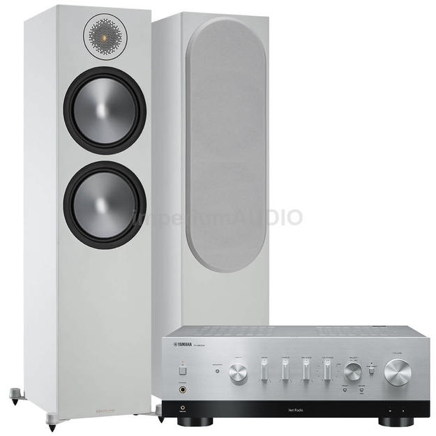MONITOR AUDIO Bronze 500 + YAMAHA R-N800A Silver MusicCast Top-Art Wi-Fi DAB+ BT