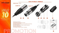Roxtone XP3FM XLR 3-PIN 2 Wtyk + gniazdo mikrofonowe na kabel - 5