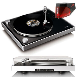 LENCO L-455BK Expertise GRAMOFON Z NAPĘDEM Belt-Drive z wkładką 2M RED