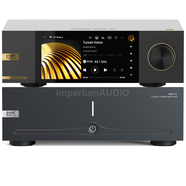 EverSolo AMP-F2 Końcówka mocy + EverSolo DMP-A6 Master Edition gen2 odtwarzacz sieciowy DSD MQA
