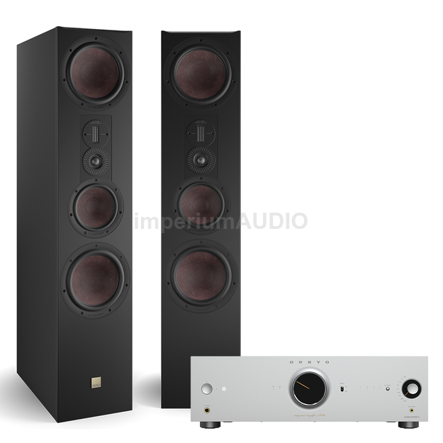 Dali Opticon 8 MK2 Kolumny podłogowe + Onkyo Icon A-50 Silver Wzmacniacz stereo Klasa AB