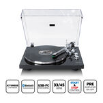 LENCO LBT-215BK Expertise GRAMOFON Belt-Drive BT + Audio-Technica AT-VM95E - 4