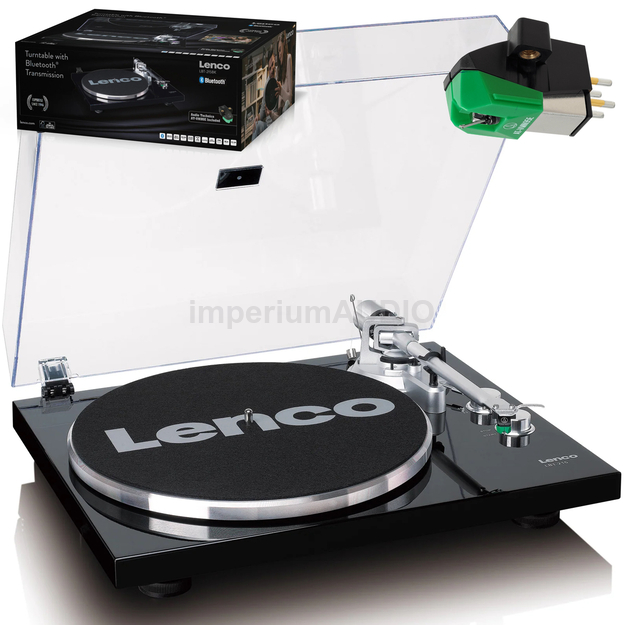 LENCO LBT-215BK Expertise GRAMOFON Belt-Drive BT + Audio-Technica AT-VM95E