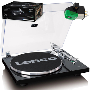 LENCO LBT-215BK Expertise GRAMOFON Belt-Drive BT + Audio-Technica AT-VM95E