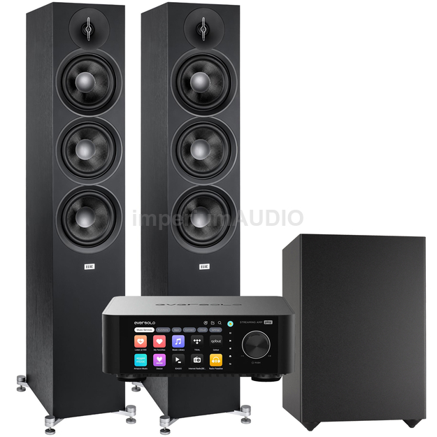 ELAC Debut 3.0 F6.3 + Indiana Line Basso 880 + EverSolo PLAY ALL-IN-ONE