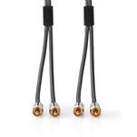 Nedis Profigold Kabel Audio Stereo 2x RCA - 2x RCA 1m - 6