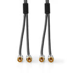 Nedis Profigold Kabel Audio Stereo 2x RCA - 2x RCA 1m - 6