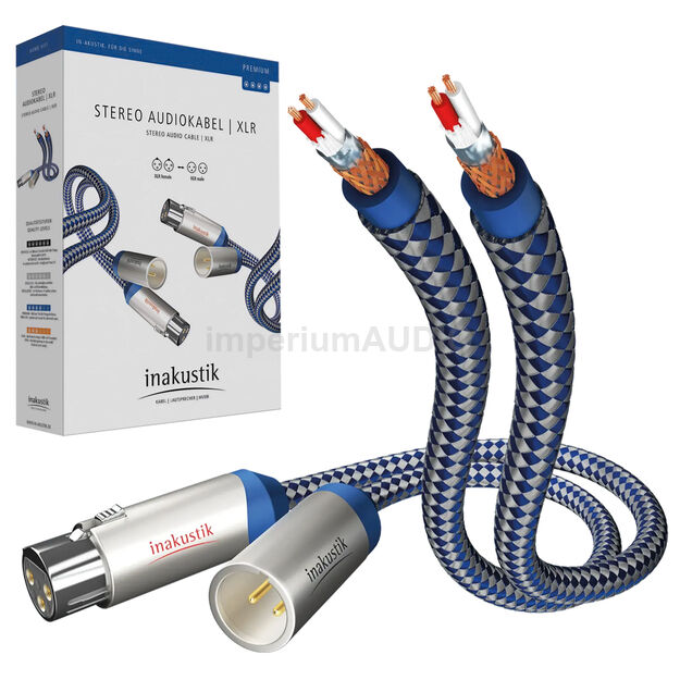 Inakustik Premium II NF-XLR Kabel interkonekt Stereo 2x XLR - 2x XLR 1.5m