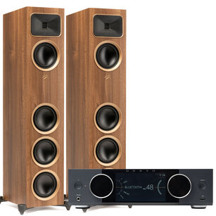 MARTIN LOGAN FOUNDATION F2 Kolumna podłogowa Gen2 + ONKYO Muse Y-50 Wzmacniacz All-in-One Axign Class D MOSFET HDMI ARC