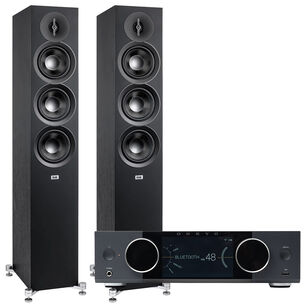 ELAC Debut 3.0 F6.3 Kolumny podłogowe + ONKYO Muse Y-40 Wzmacniacz All-in-One Axign HDMI ARC