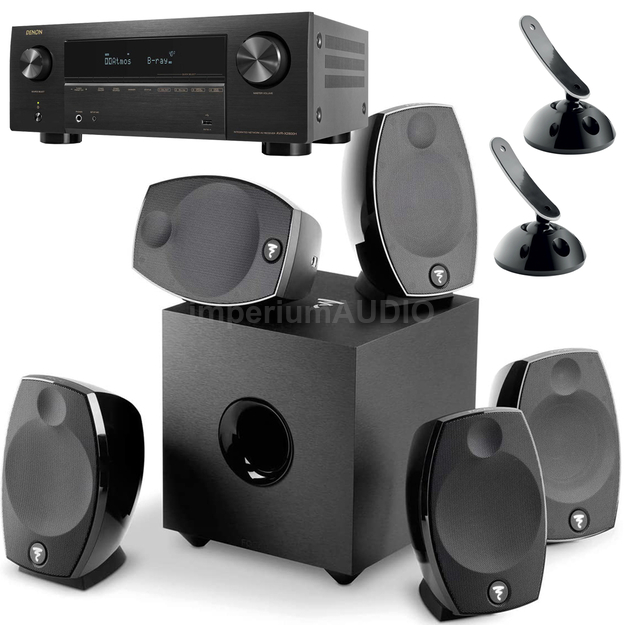 FOCAL SIB EVO 5.1 ZESTAW KOLUMN KINA 5.1 EISA + DENON AVR-X2800H + UCHWYTY