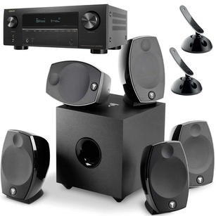 FOCAL SIB EVO 5.1 ZESTAW KOLUMN KINA 5.1 EISA + DENON AVR-X2800H + UCHWYTY