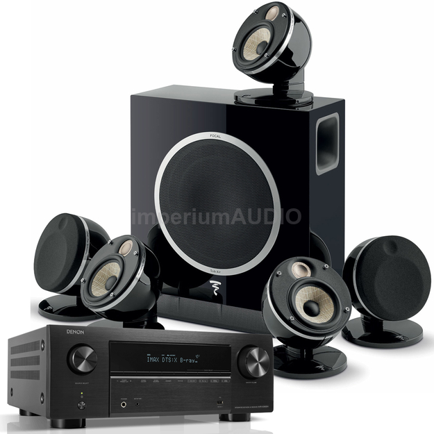 FOCAL DOME FLAX 5.1 + Denon AVC-X3800H Amplituner kina domowego 9.4 8K