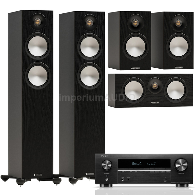 MONITOR AUDIO Bronze 7G 300 + 50 + Centre + Denon AVR-X1800H 7.2 8K HEOS Wi-Fi