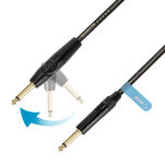 Kabel instrumentalny Palmer® Adam Hall FLIPJACK® prosty i kątowy jack 3m seria 5 STAR K5IPPR - 2