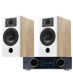 Indiana Line DIVA 3 Kolumny podstawkowe + ONKYO Muse Y-40 Wzmacniacz All-in-One Axign Class D MOSFET HDMI ARC