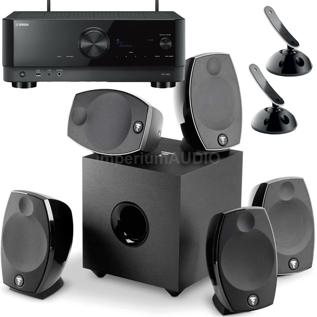 FOCAL SIB EVO 5.1 ZESTAW KOLUMN KINA 5.1 EISA + UCHWYTY + YAMAHA RX-V6A