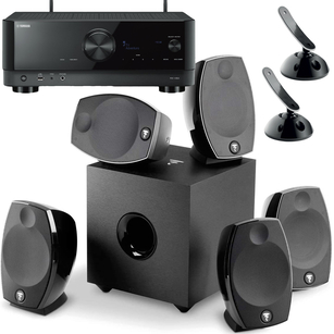 FOCAL SIB EVO 5.1 ZESTAW KOLUMN KINA 5.1 EISA + UCHWYTY + YAMAHA RX-V6A