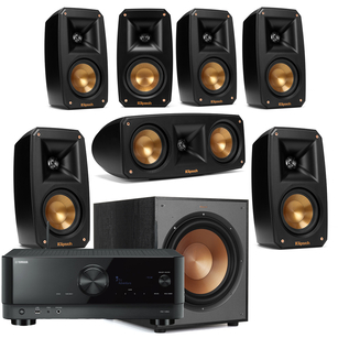 KLIPSCH Theater Pack 7.1 + R-120SW + YAMAHA RX-V6A