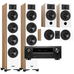 Indiana Line DIVA 6 + 3 + 7 + DENON AVR-X2800H Zestaw kolumn kina 5.0 - 2