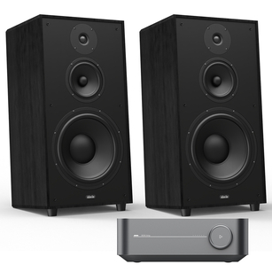 Indiana Line Utah 5 Kolumny podłogowe vintage black  + WiiM Amp Wzmacniacz Stereo Streamer 2x 100W