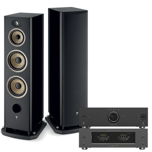 FOCAL Aria EVO X N°4 Kolumna podłogowa + Onkyo Icon M-80 + P-80 Końcówka mocy i przedwzmacniacz