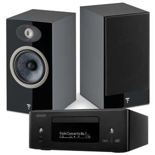 FOCAL THEVA N°1 + Denon RCD-N12 DAB Sieciowy Amplituner Stereo z CD Wi-Fi HEOS HDMI DAB/FM AirPlay 2