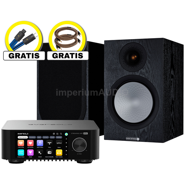 EverSolo PLAY / CD Edition + Monitor Audio Silver 100 7G + GRATIS Proson Arctic Speaker 2x2.5m + Wireworld Stratus 10 Power Conditioning Cord - 2.0m