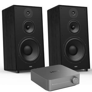 Indiana Line Utah 5 Kolumny podłogowe vintage black + WiiM Amp PRO Zintegrowany wzmacniacz sieciowy Hi-Res