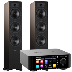 Indiana Line Tesi 6 Kolumny podłogowe + EverSolo PLAY Wzmacniacz ALL-IN-ONE