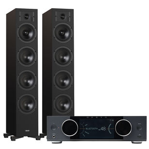 Indiana Line DIVA 6 Kolumny podłogowe + ONKYO Muse Y-40 Wzmacniacz All-in-One Axign Class D MOSFET HDMI ARC