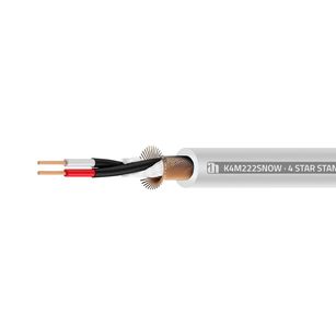 Adam Hall 4 STAR M 222 SNOW Kabel mikrofonowy 2 x 0,22 mm²
