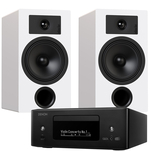 Indiana Line Tesi 3 Kolumny podstawkowe + Denon RCD-N12 DAB Sieciowy Amplituner Stereo - 2