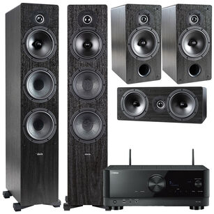Indiana Line Tesi 661 261 761 Zestaw kolumn 5.0 + YAMAHA RX-V6A Sieciowy amplituner kina 7.2