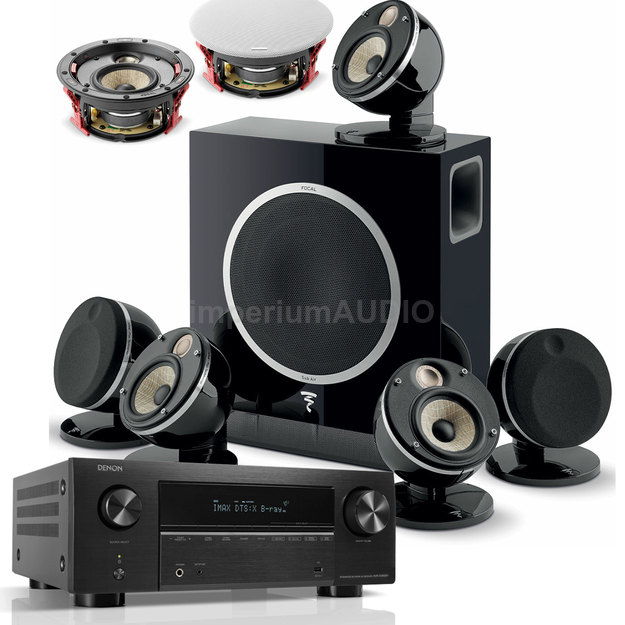 FOCAL DOME FLAX 5.1.2 + 2x 300 ICW 4 + Denon AVC-X3800H Amplituner kina domowego 9.4 8K
