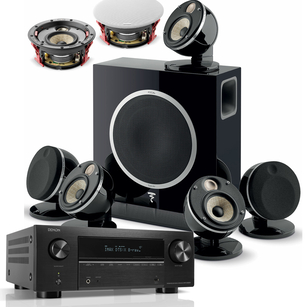 FOCAL DOME FLAX 5.1.2 + 2x 300 ICW 4 + Denon AVC-X3800H Amplituner kina domowego 9.4 8K
