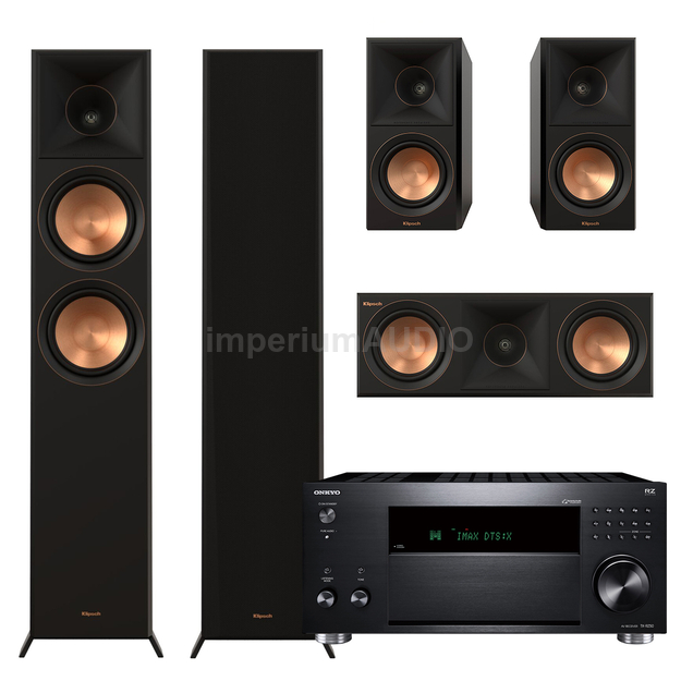 Klipsch Seria II RP-6000F + RP-500M + RP-500C + ONKYO TX-RZ50 Sieciowy amplituner 9.2 DAB