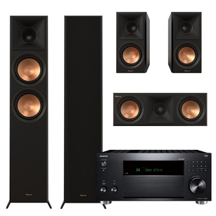 Klipsch Seria II RP-6000F + RP-500M + RP-500C + ONKYO TX-RZ50 Sieciowy amplituner 9.2 DAB