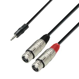 ADAM HALL K3YWFF KABEL AUDIO 2x XLR - JACK 3m